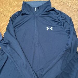 Like new long sleeve 1/2 zip loose pullover- under armour
